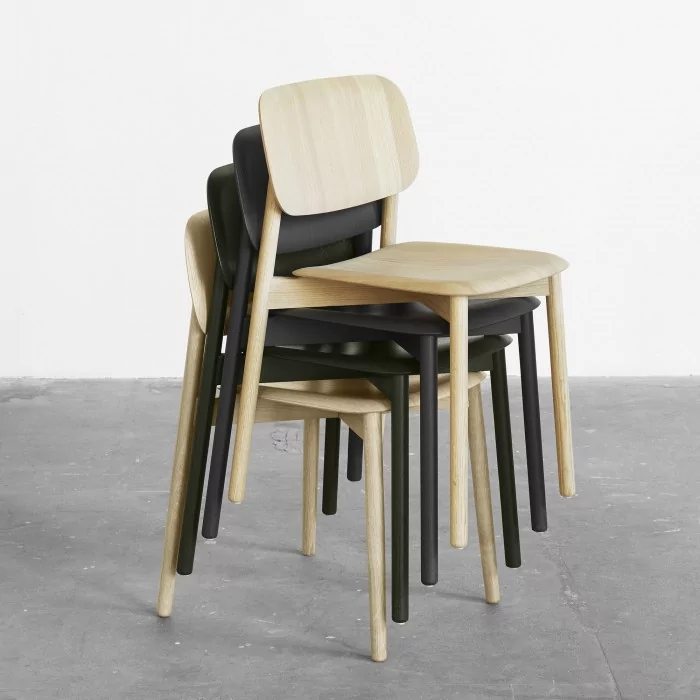 SOFT EDGE chair - wood base