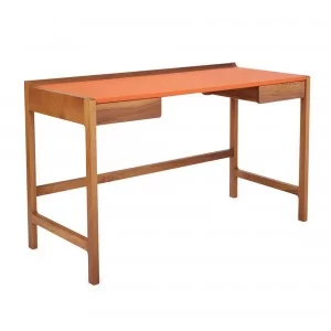 CEDRIC desk orange leather