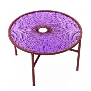 Table basse BANJOOLI L violet/marron