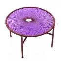 BANJOOLI coffee table L purple/brown