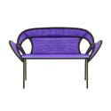 BANJOOLI sofa purple/brown