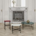 TS white marble table L