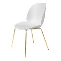 BEETLE dining chair - white/brass