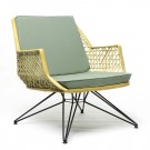 ANTI-C 106 armchair gold and green