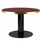 DINING 2.0 table glass round cherry red Gubi