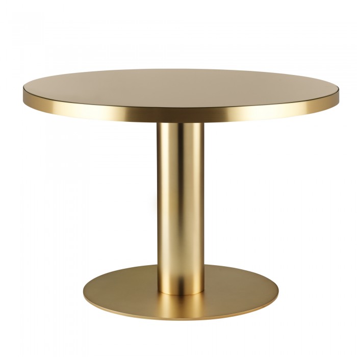 DINING 2.0 brass table round sand