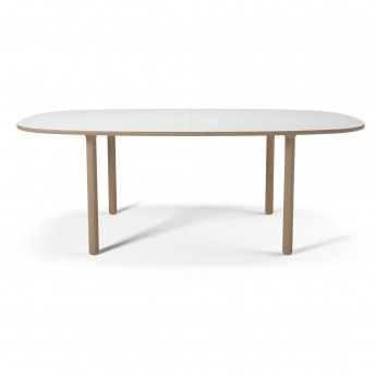 YACHT Dining table white laminate