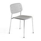 SOFT EDGE 10 chair grey - chromed metal