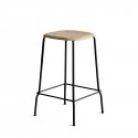 SOFT EDGE 30 H75 Bar stool - black