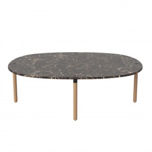 TUK Coffee table - Brown marble