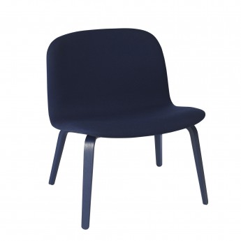 VISU armchair bluish dark fabric