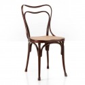 LOOS chair with woven cane seat