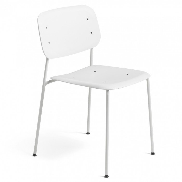 SOFT EDGE P10 chair white - white steel base
