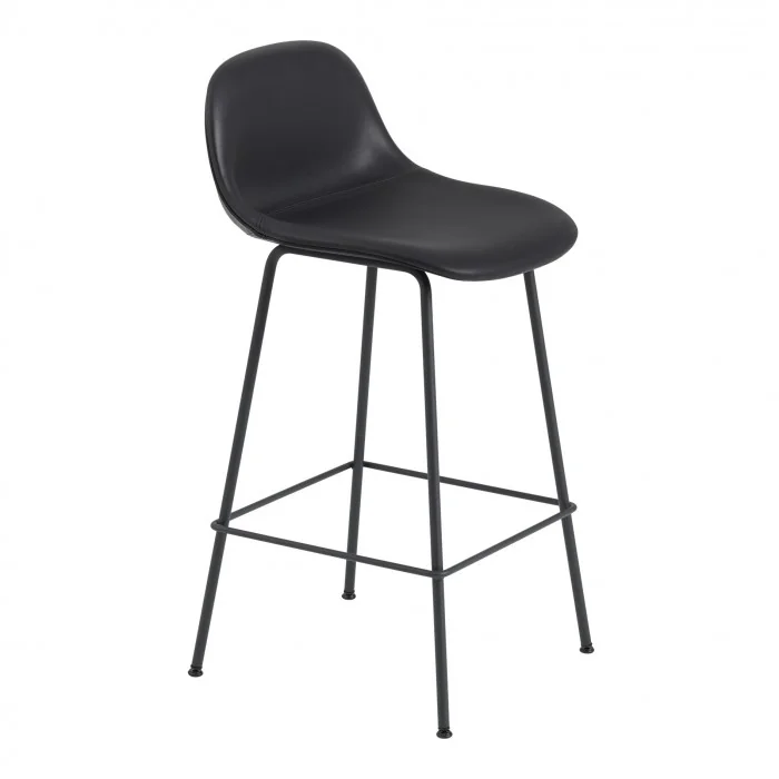 Tabouret FIBER - tube base - noir