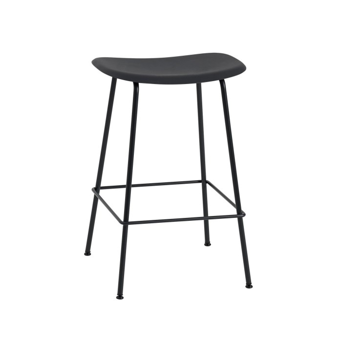FIBER stool - tube base - black
