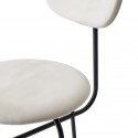 AFTEROOM stool bar high in cream velvet