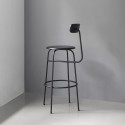 AFTEROOM stool bar high in black wood