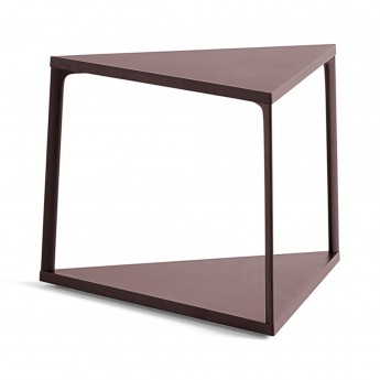 EIFFEL side table triangle - Dark Brick