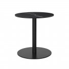 Table 1.0 Ø60 cm marbre noir/pied noir