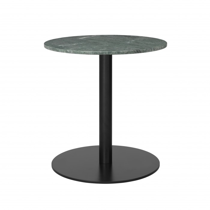 Table 1.0 Ø60 cm marbre vert/pied noir