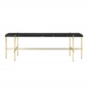 TS Console - 1 rack - black marble/brass