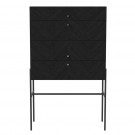 LUXE black stained oak sideboard 4 drawers