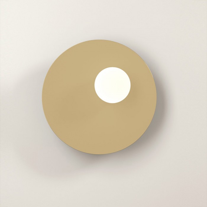 DISC AND SPHERE ASYMMETRICAL wall light