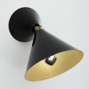 CONE wall light - Black/Brass