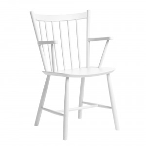J42 chair white lacquered beech