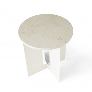 ANDROGYNE side table - White marble