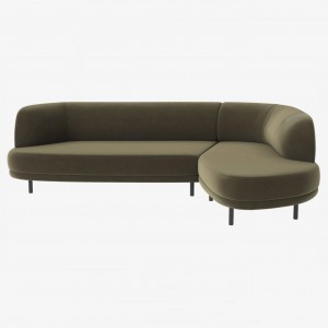 Sofa GRACE 4 places with separable system - Novel, Green