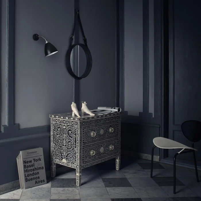 Miroir ADNET - Rond Ø45 - Noir