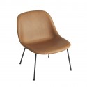 FIBER Lounge arm chair - Leather