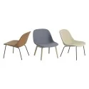 FIBER Lounge arm chair - Leather