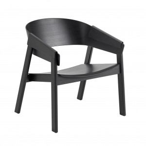 COVER LOUNGE chair black oak seat