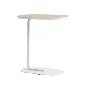 RELATE side table off white and wood