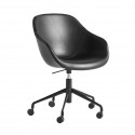 AAC 153 Chair - Black leather