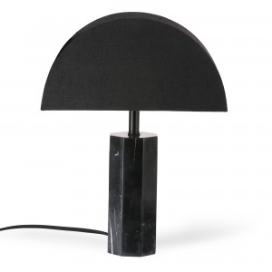 Marble table lamp - black