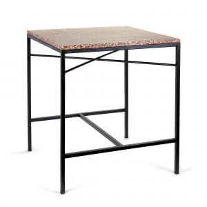 Table d'appoint TAFEL terrazzo rose