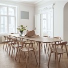 YACHT Dining table white pigmented oak