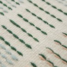 BACKSTITCH composition green rug
