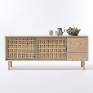 STRAW sideboard with drawers - Mesclun