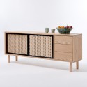 PAON sideboard with drawers - black