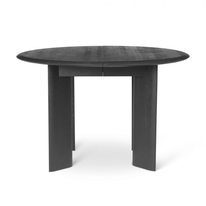 Table BEVEL ronde noir huilé