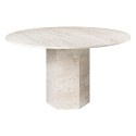 EPIC dining table - white travertine