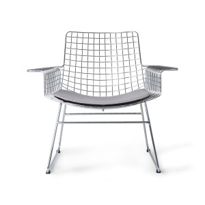 metal wire lounge chair