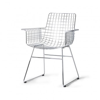 metal wire lounge chair