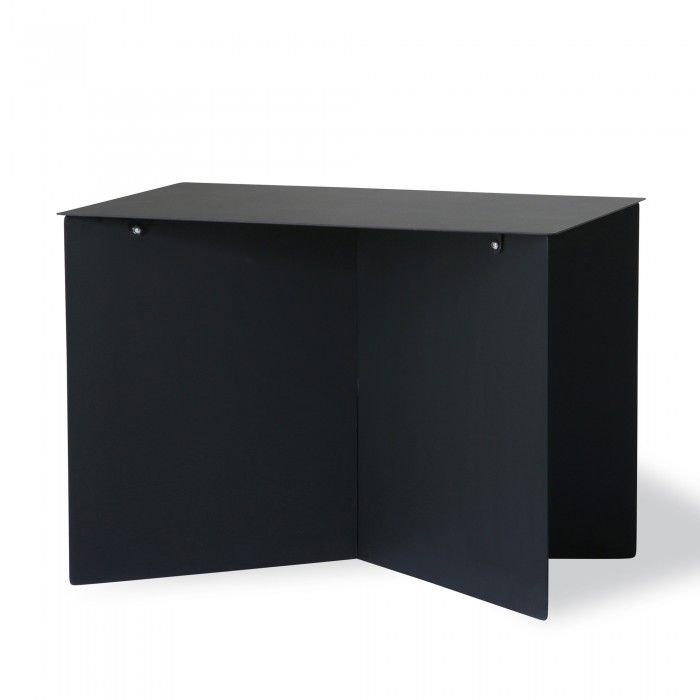 Metal SIDE table rectangular - black