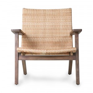 WOVEN lounge chair - natural wood