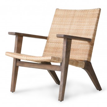 WOVEN lounge chair - natural wood